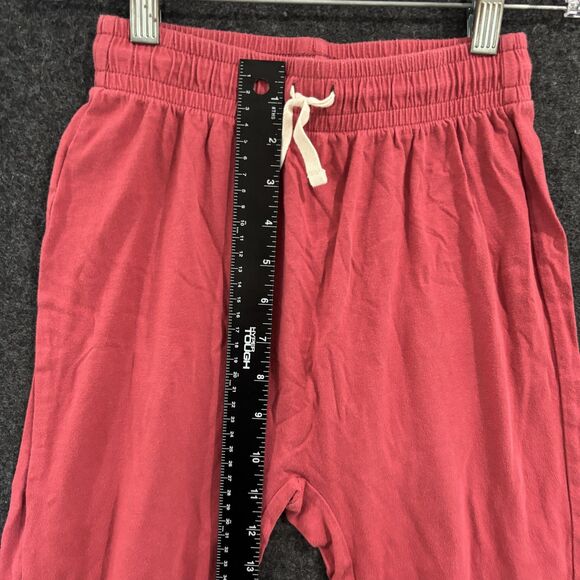 Tea Collection Pants Youth Size 10 Red Cuffs Drawstring Comfy Casual - Picture 6 of 13